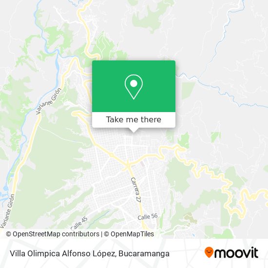 Mapa de Villa Olimpica Alfonso López