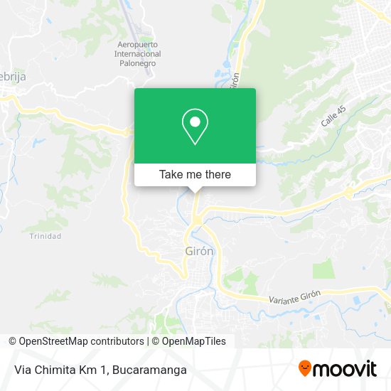 Via Chimita Km 1 map