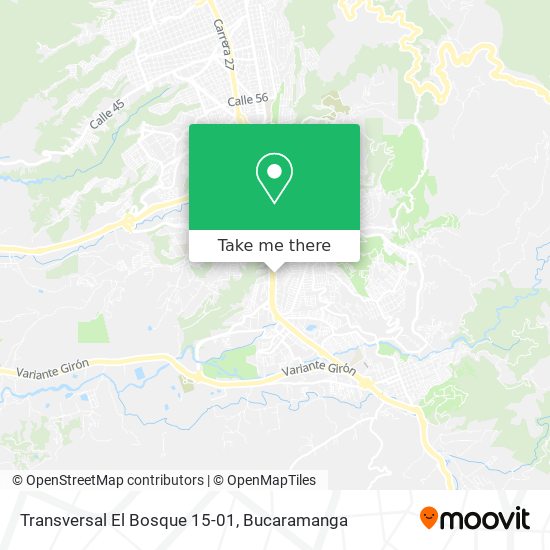 Transversal El Bosque 15-01 map