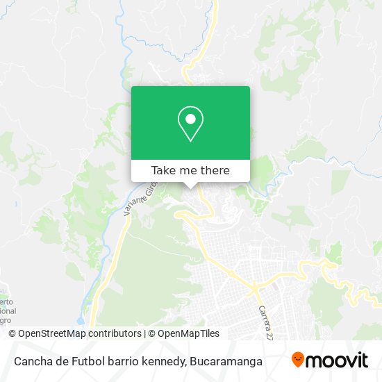 Cancha de Futbol barrio kennedy map