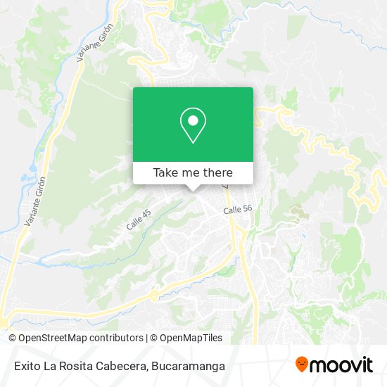 Exito La Rosita Cabecera map