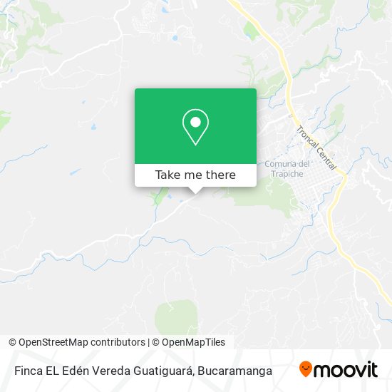 Mapa de Finca EL Edén Vereda Guatiguará