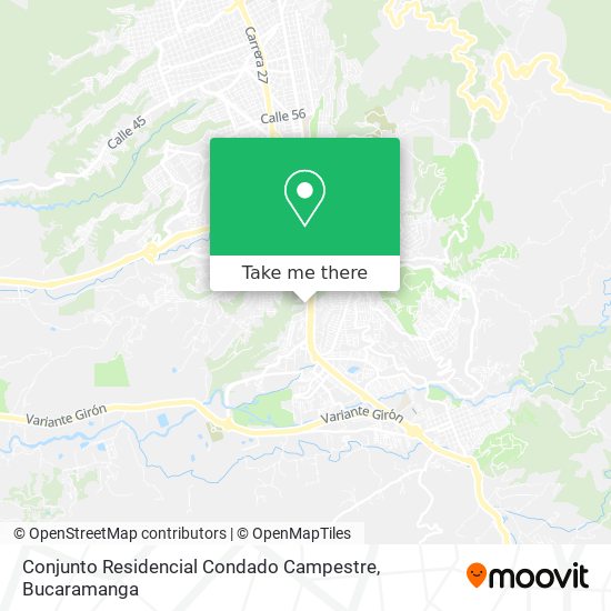 Conjunto Residencial Condado Campestre map