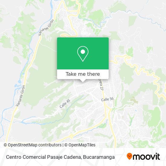 Mapa de Centro Comercial Pasaje Cadena