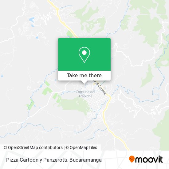 Mapa de Pizza Cartoon y Panzerotti
