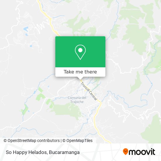 Mapa de So Happy Helados
