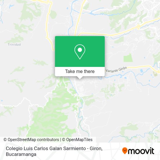 Colegio Luis Carlos Galan Sarmiento - Giron map
