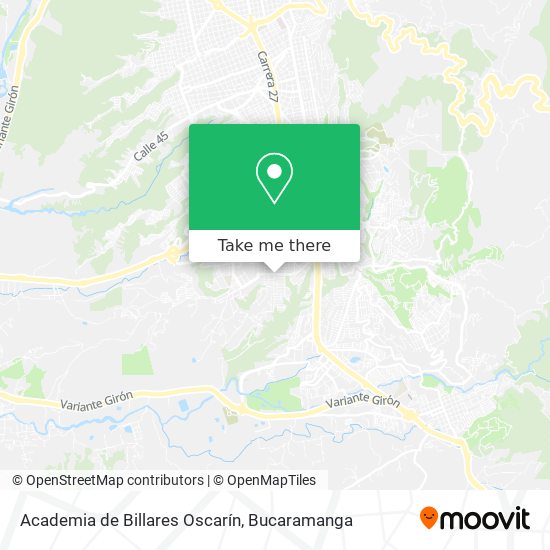 Mapa de Academia de Billares Oscarín