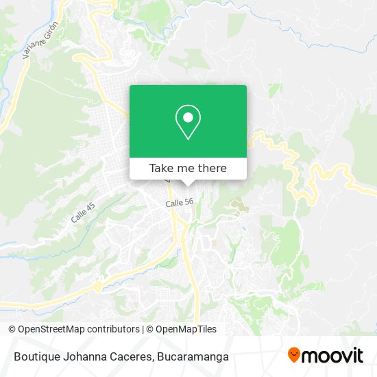 Mapa de Boutique Johanna Caceres