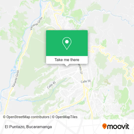 El Puntazo map