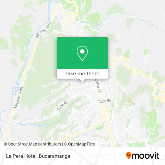 Mapa de La Pera Hotel