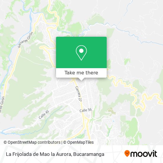 La Frijolada de Mao la Aurora map