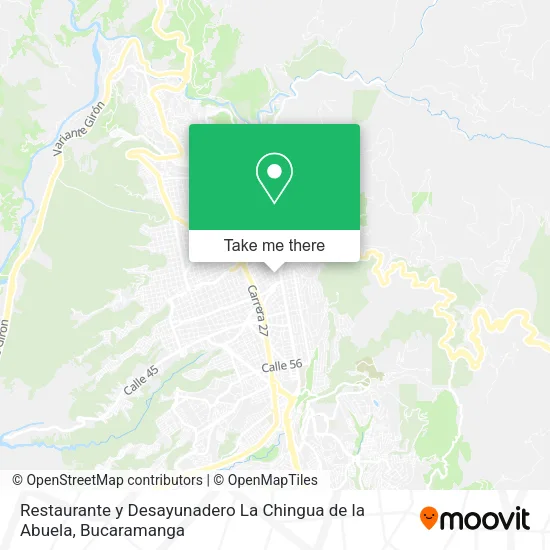 Mapa de Restaurante y Desayunadero La Chingua de la Abuela