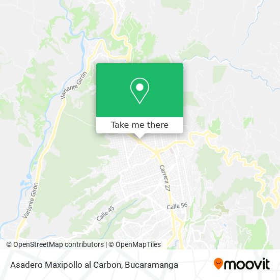 Asadero Maxipollo al Carbon map
