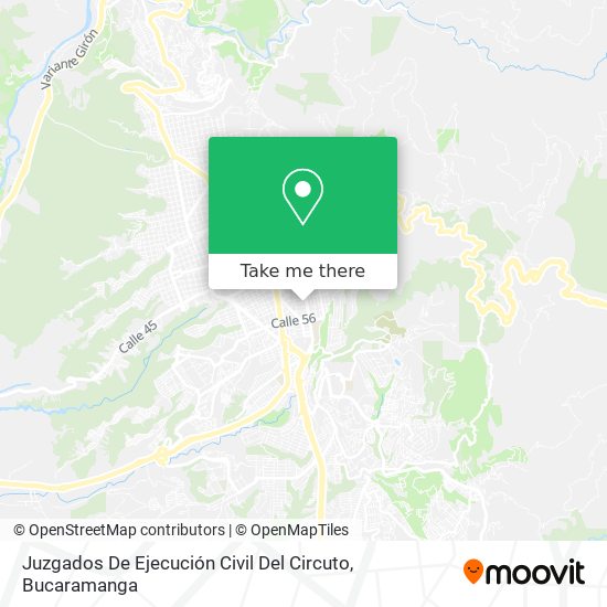 Juzgados De Ejecución Civil Del Circuto map