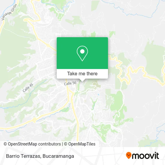 Barrio Terrazas map