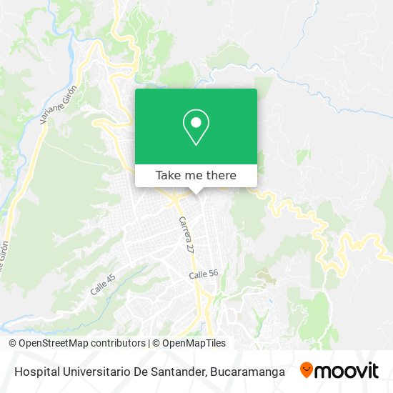 Hospital Universitario De Santander map