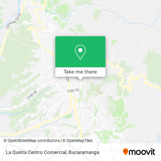 Mapa de La Quinta Centro Comercial