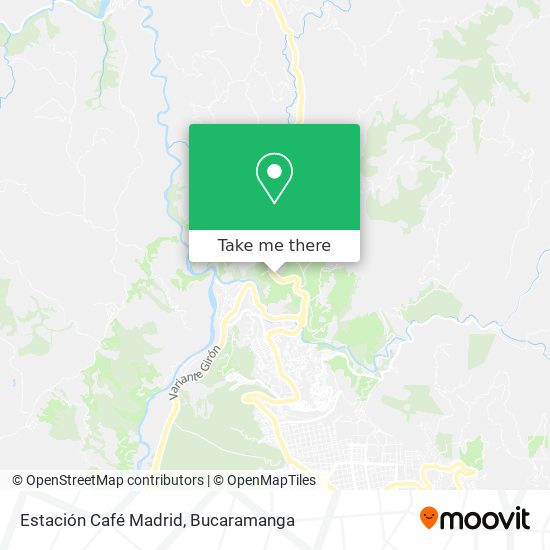 Mapa de Estación Café Madrid