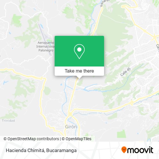 Hacienda Chimitá map