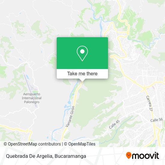 Mapa de Quebrada De Argelia