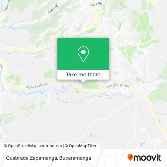 Mapa de Quebrada Zapamanga