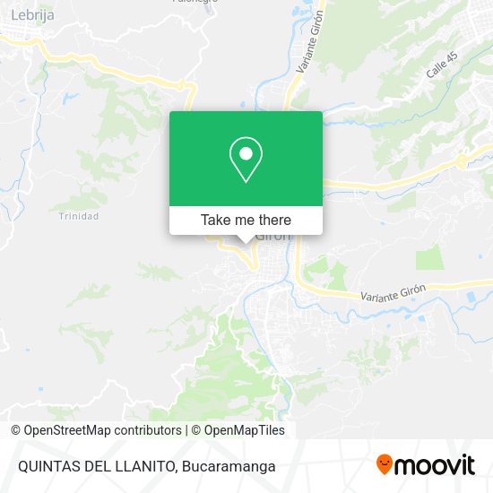 QUINTAS DEL LLANITO map
