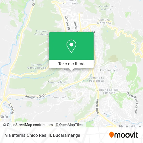 via interna Chicó Real II map