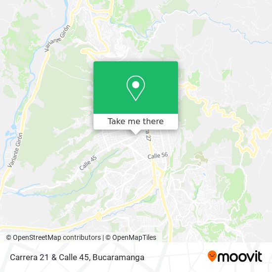 Mapa de Carrera 21 & Calle 45