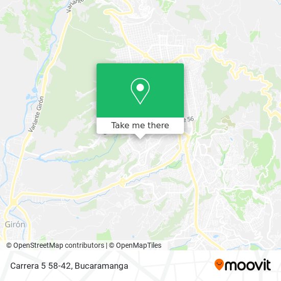 Carrera 5 58-42 map