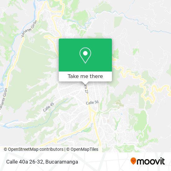 Mapa de Calle 40a 26-32
