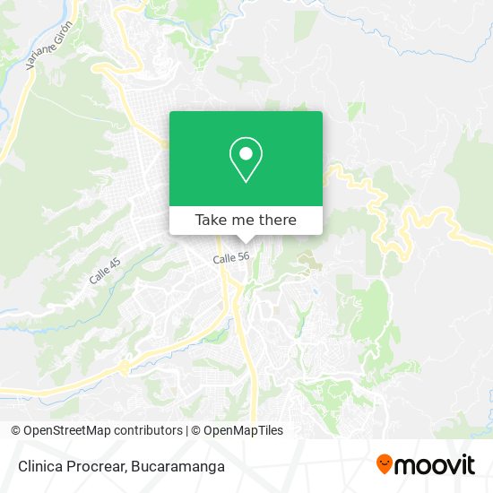 Mapa de Clinica Procrear