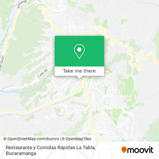 Mapa de Restaurante y Comidas Rápidas La Tabla