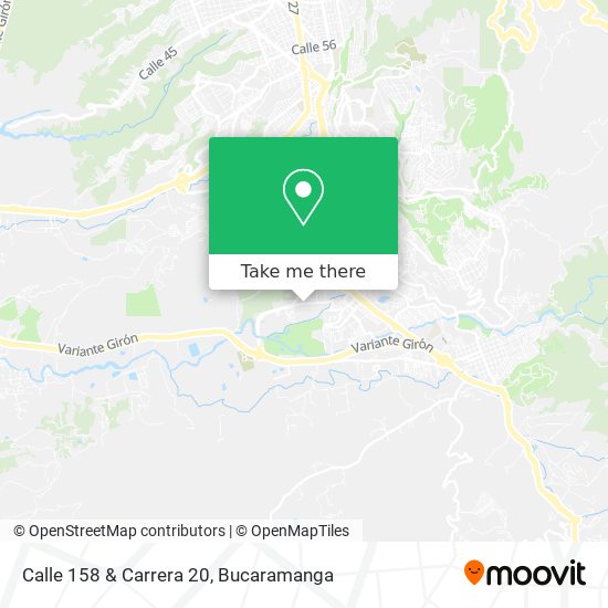 Calle 158 & Carrera 20 map