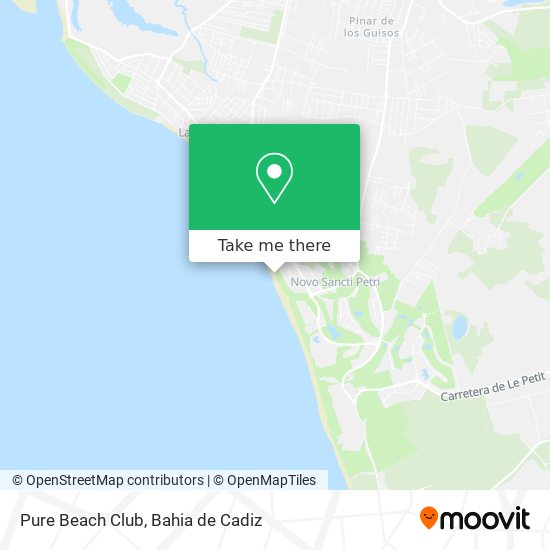 mapa Pure Beach Club