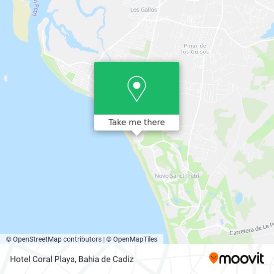 Hotel Coral Playa map