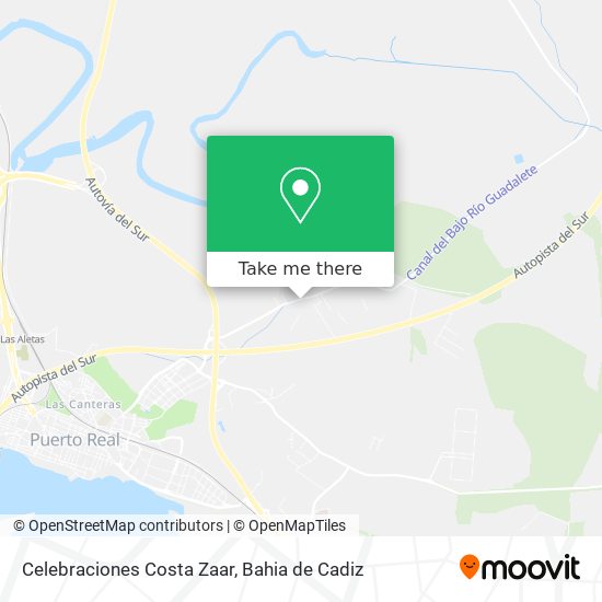 Celebraciones Costa Zaar map