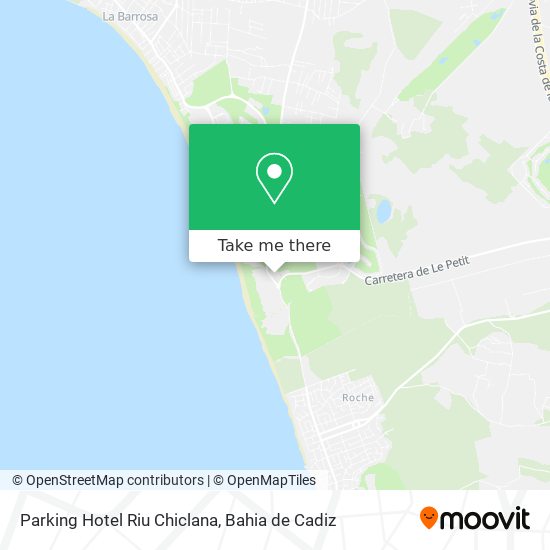 Parking Hotel Riu Chiclana map
