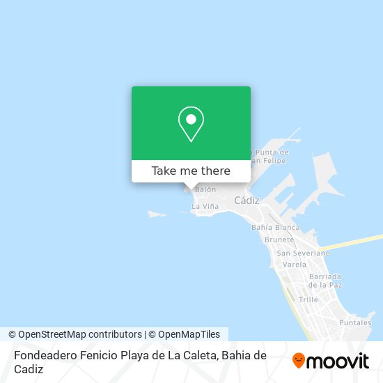 Fondeadero Fenicio Playa de La Caleta map