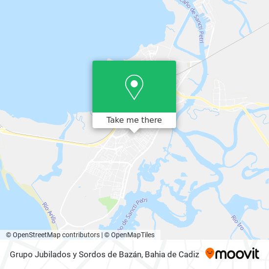 Grupo Jubilados y Sordos de Bazán map