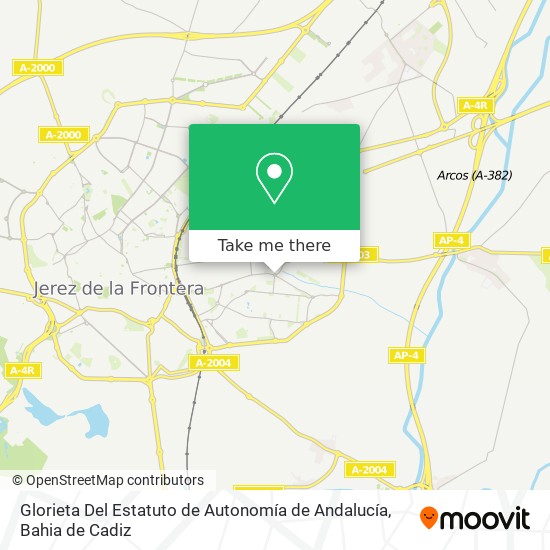 mapa Glorieta Del Estatuto de Autonomía de Andalucía