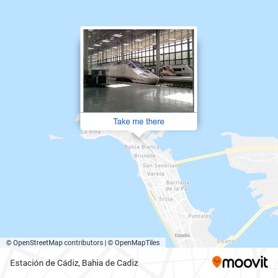 Estación de Cádiz map