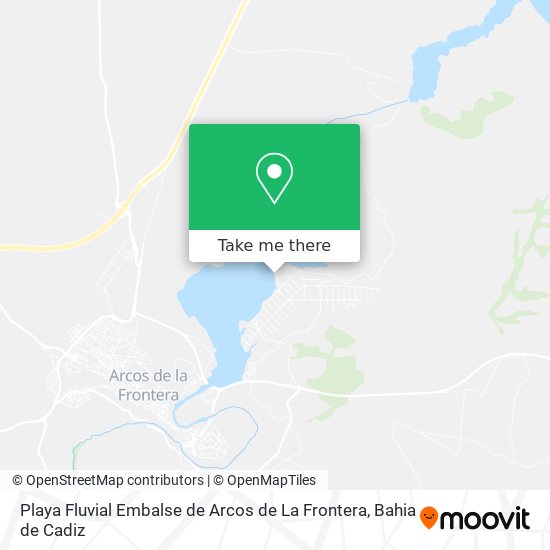 Playa Fluvial Embalse de Arcos de La Frontera map