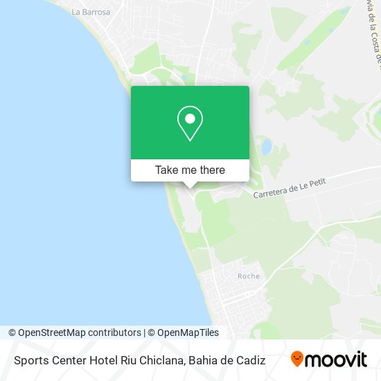 Sports Center Hotel Riu Chiclana map