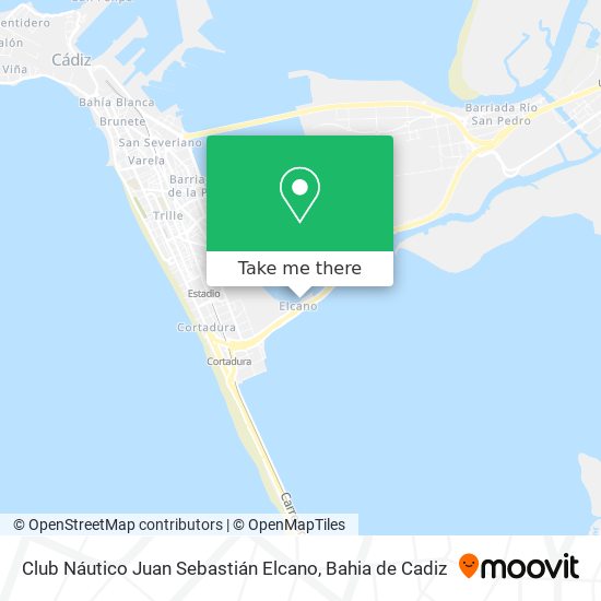 mapa Club Náutico Juan Sebastián Elcano