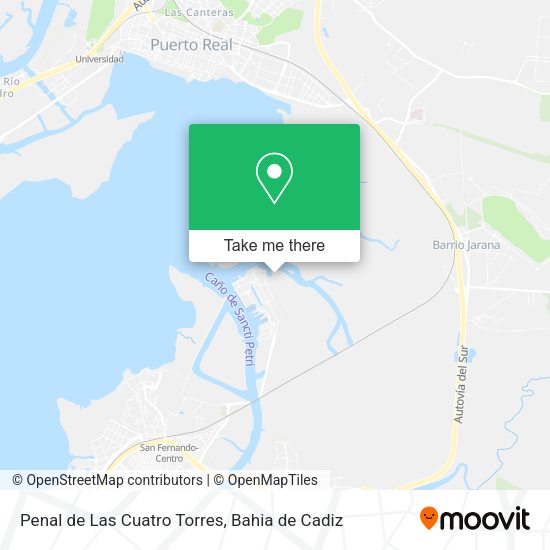 Penal de Las Cuatro Torres map