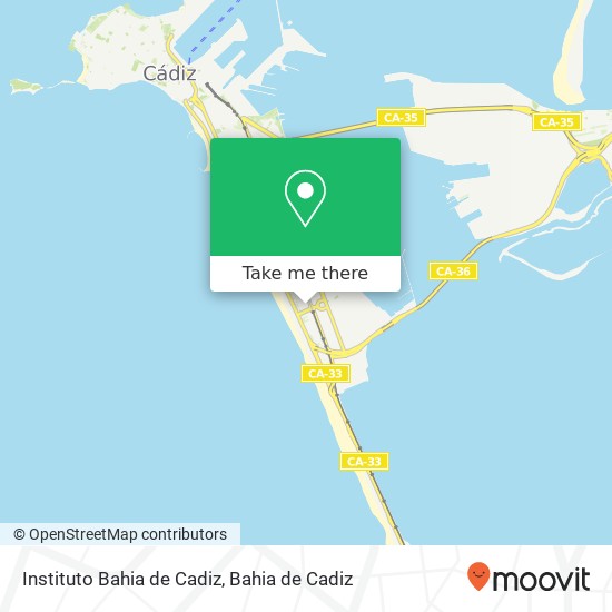 Instituto Bahia de Cadiz map