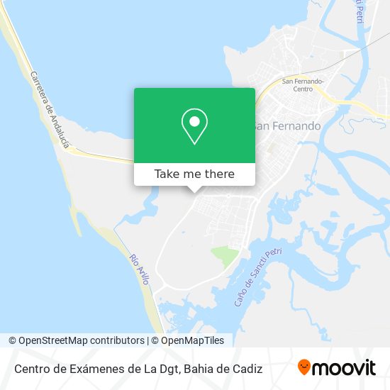 mapa Centro de Exámenes de La Dgt