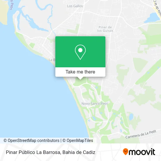 Pinar Público La Barrosa map