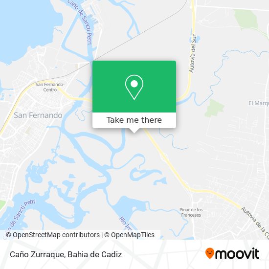Caño Zurraque map